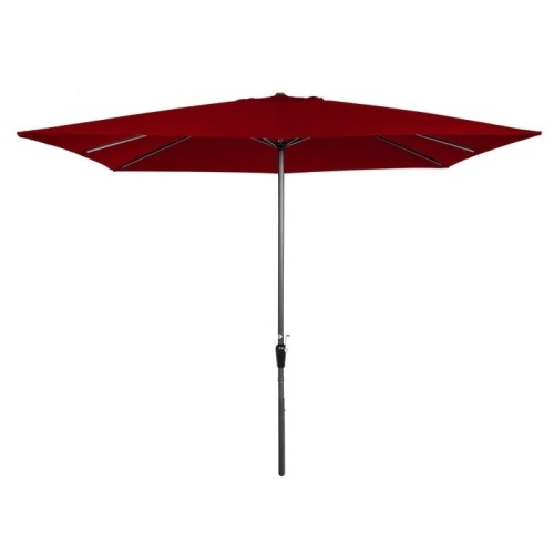 Rectangular Patio Umbrella w/ Easy Crank, UV-Resistant Fabric - 8x11ft - Lot 5712