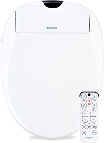 Brondell S1000-EW Swash 1000 Advanced Bidet Elongated Toilet Seat, White - Lot 5725