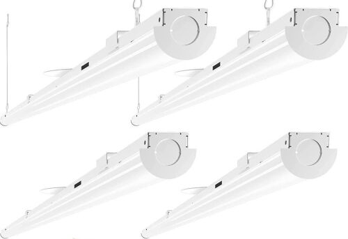 Lightdot 8FT Led Shop Lights 110W, Suspend/Flush Mount Ceiling Light, 14500LM, 5000K, 4 Pack - Lot 29