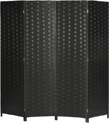 Folding Room Screen Divider Hand-Woven Design 6ft  - Lot 300