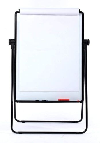 VIZ-PRO Double-Sided U-Stand Whiteboard, Magnetic Portable Dry Erase Easel Board, 28 X 36 Inches  - Lot 320