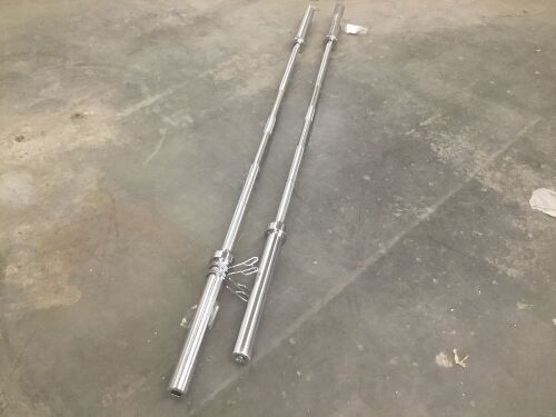 Lot of (2) Olympic Size Weight Bars  - Lot 342