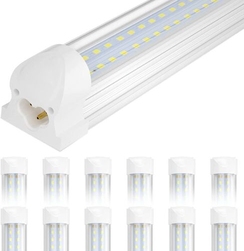 SHINESTAR 12-Pack LED Shop Light 8FT, 72w 9000LM 5000K  - Lot 520