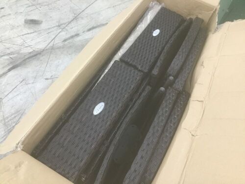  4-Piece Wicker Patio Conversation Set with White Cushions - Lot 239