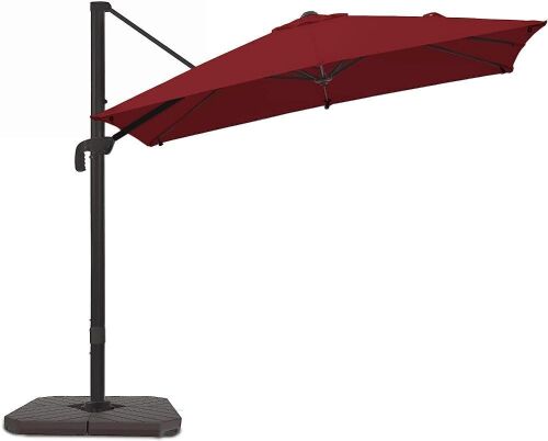 wikiwiki 8.2' Square Cantilever Patio Umbrella  - Lot 164