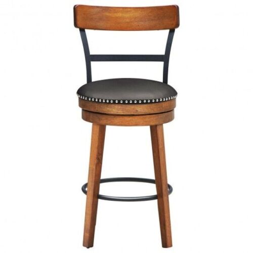360-Degree Bar Swivel Stool with Padded Leather Seat  - Lot 306