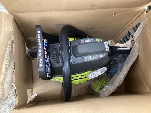RYOBI 14 in. 37cc 2-Cycle Gas Chainsaw - Lot 158