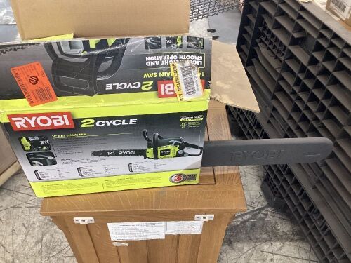 RYOBI 14 in. 37cc 2-Cycle Gas Chainsaw - Lot 314