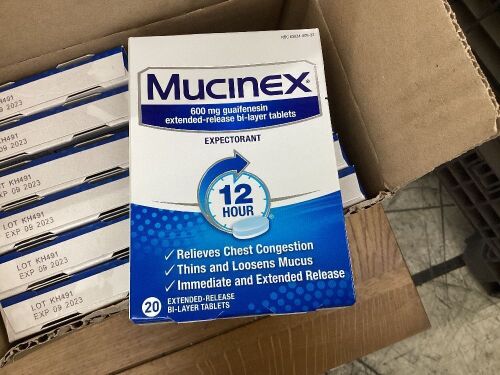 Case of Mucinex - Exp 9/23 - Lot 405