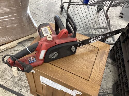 Homelite 16 in. 12 Amp Electric Chainsaw - Missing Fluids Cap - Lot 425