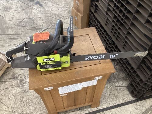 RYOBI 18 in. 38cc 2-Cycle Gas Chainsaw - Lot 383