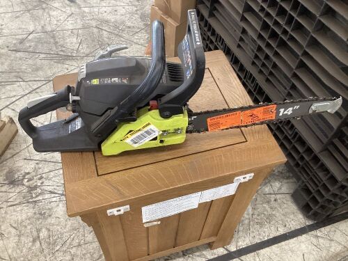 RYOBI 14 in. 37cc 2-Cycle Gas Chainsaw - Lot 393