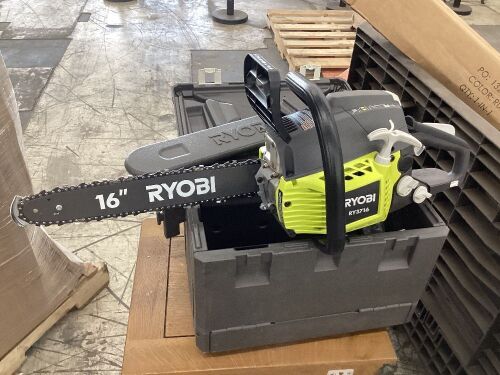 RYOBI 16 in. 37cc 2-Cycle Gas Chainsaw with Heavy-Duty Case - Lot 119