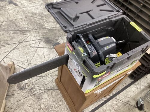 RYOBI 16 in. 37cc 2-Cycle Gas Chainsaw with Heavy-Duty Case - Lot 168