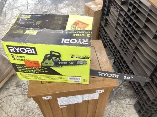 RYOBI 14 in. 37cc 2-Cycle Gas Chainsaw - Lot 538