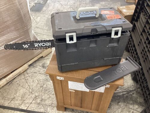 RYOBI 16 in. 37cc 2-Cycle Gas Chainsaw with Heavy-Duty Case - Lot 558