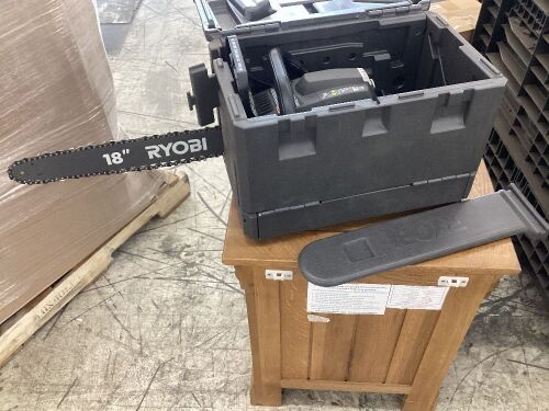 RYOBI 18 in. 38cc 2-Cycle Gas Chainsaw with Heavy Duty Case - Lot 568