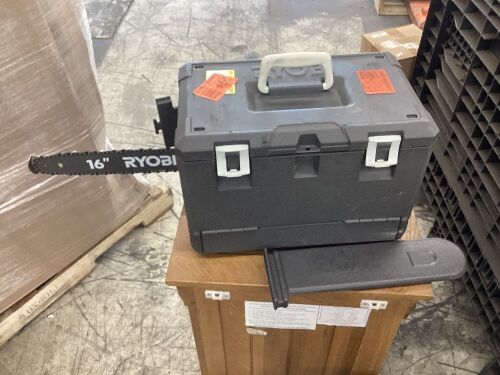 RYOBI 16 in. 37cc 2-Cycle Gas Chainsaw with Heavy-Duty Case - Lot 578
