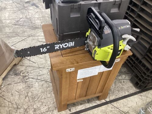 RYOBI 16 in. 37cc 2-Cycle Gas Chainsaw with Heavy-Duty Case - Lot 129