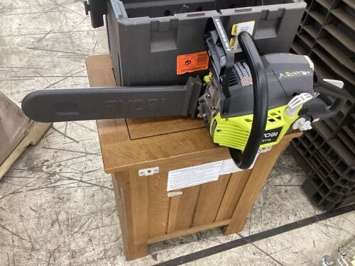 RYOBI 16 in. 37cc 2-Cycle Gas Chainsaw with Heavy-Duty Case - Lot 334