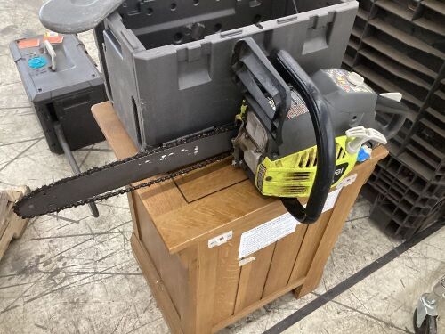 RYOBI 16 in. 37cc 2-Cycle Gas Chainsaw with Heavy-Duty Case - Lot 576