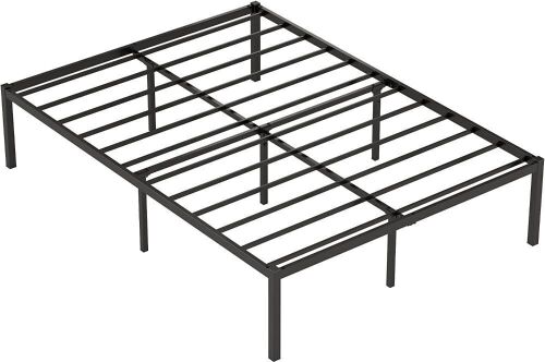 Weehom King 14 Inch Metal Platform Bed Frame, Heavy Duty Steel Slat Support - Lot 647