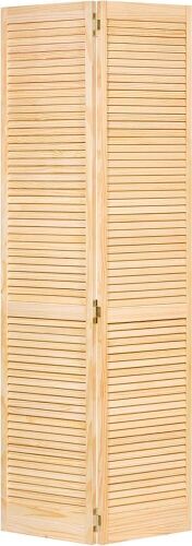 Kimberly Bay Traditional Louver Bi-Fold Closet Door 80" x 24"  - Lot 656