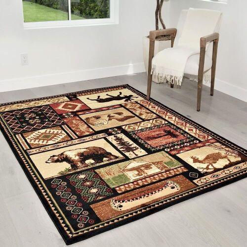 Cabin Collection Nature & Animals Area Rug, 8' x 10'  - Lot 410