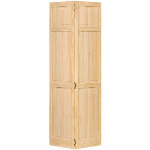Kimberly Bay Traditional 30-in x 80-in Unfinished 6-panel Solid Core Unfinished Pine Wood Bifold Door - Lot 420