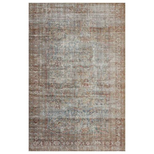 Chris Loves Julia x Loloi Jules 8'6" x 11'6" Lagoon and Brick Area Rug - Lot 224