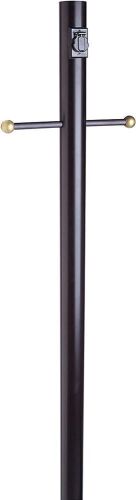 Design House Outdoor Lamp Post with Cross Arm & Electrical Outlet  - Lot 498