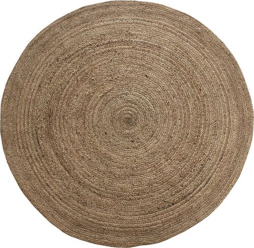 Signature Loom Hand Woven Farmhouse Jute Accent Rug, 6' Round  - Lot 551