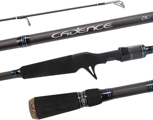 Cadence CR7B Baitcasting Rod 40 Ton Carbon Fuji Reel Seat Stainless Steel Guides with SiC Inserts  - Lot 221