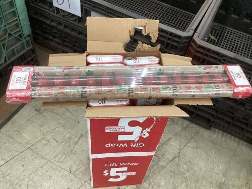 Box of Holiday Gift Wrap  - Lot 693