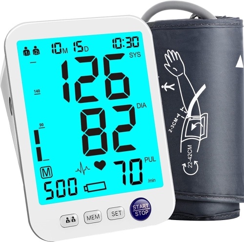Blood Pressure Monitor Upper Arm, Large - Lot 126
