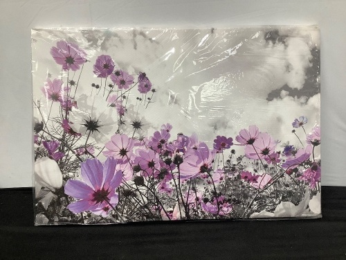 Purple Daisies Painting - Lot 143