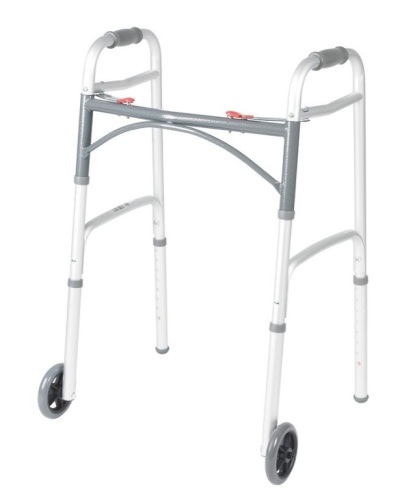 Drive Medical PreserveTech Deluxe Two Button Folding Walker - Lot 324