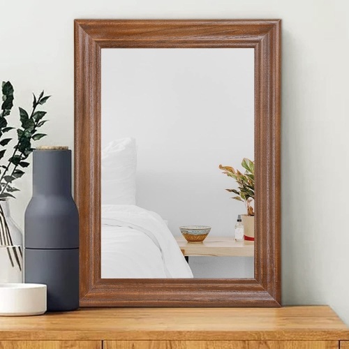 16x20 Rustic Wall Mirror with Wood Frame - Lot 497