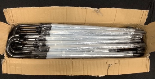 Case of (16) Clear & Black Umbrellas - Lot 410