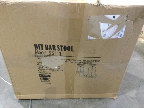 Industrial Bar Stools, Set of 2  - Lot 520