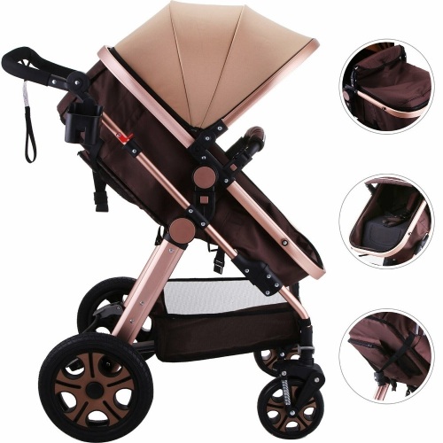 VEVOR Luxury Stroller Foldable Pushchair Pram Carriage Infant Stroller - Lot 127