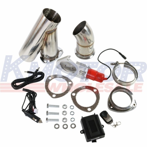 Electric Exhaust Muffler Valve Cutout System Dump Wireless Remote 3'' Inch 76mm - Lot 809