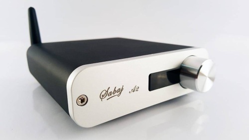 Sabaj Small Desktop Stereo Audio Digital Amplifier AMP with Bluetooth USB Optical Input - Lot 163