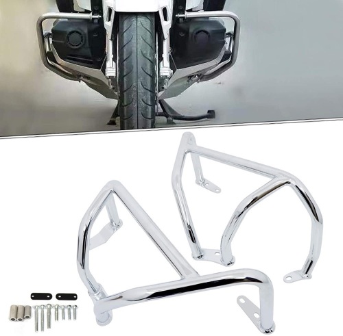 BAIONE Crash Bar Highway Engine Guards Side Engine Protectors for Honda Goldwing 1800 GL1800 F6C 2018-2021 (Chrome) - Lot 271
