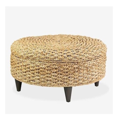 Jeffan Easton Round Storage Ottoman - Lot 349