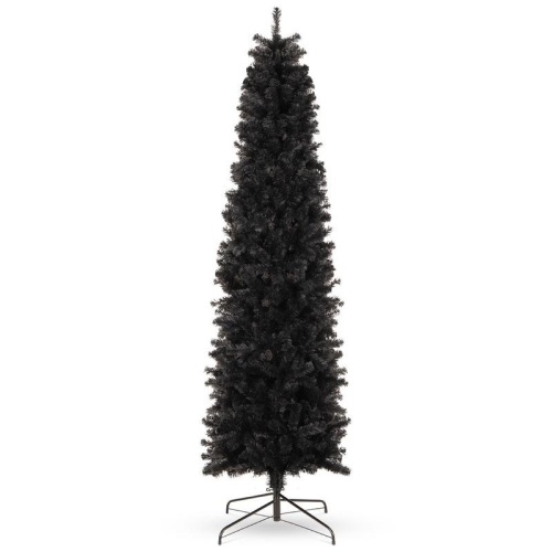 Black Artificial Pencil Holiday Christmas Tree - Lot 581