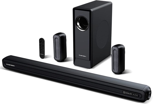 5.1 CH Surround Sound Bar with Dolby Audio, Sound Bars for TV with Wireless Subwoofer, Dolby Digital Plus, Bluetooth 5.0, Surround Sound System for Home... - Lot 5957
