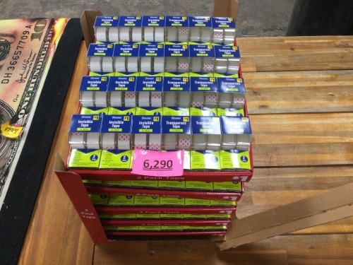 Dollar General Transparent Tape 2Pack in Bulk 120 Pieces - Lot 6290