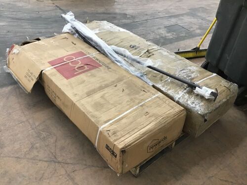 Lot of (2) 3-Seat Outdoor Canopy Swing Glider Furniture w/ Converting Flatbed Backrest  - Lot 110
