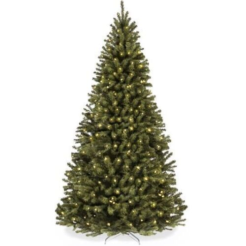 6' Pre-Lit Artificial Spruce Christmas Tree w/ Foldable Metal Base  - Lot 457